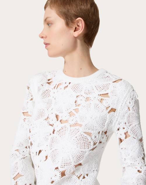 Red Valentino MAGLIA IN COTONE RICAMATA Qualità
