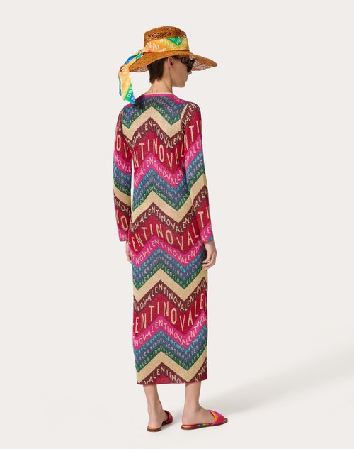 Red Valentino CARDIGAN IN LUREX VALENTINO CHEVRON Promozione