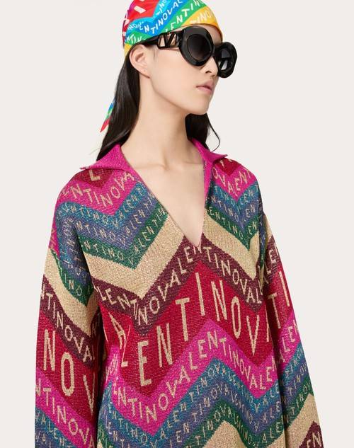Red Valentino MAGLIA IN LUREX VALENTINO CHEVRON Spedizione Gratuita