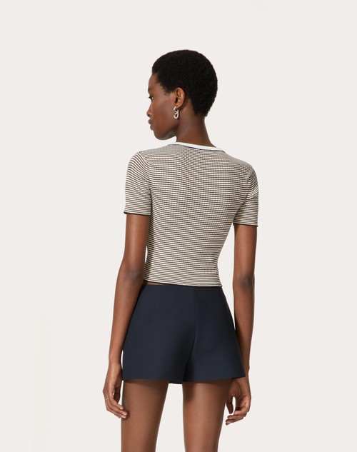 Red Valentino MAGLIA IN COTONE E LUREX Qualità Garantita