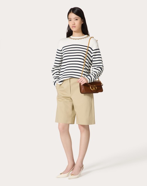 Red Valentino MAGLIA IN COTONE RICAMATA Negozi Online