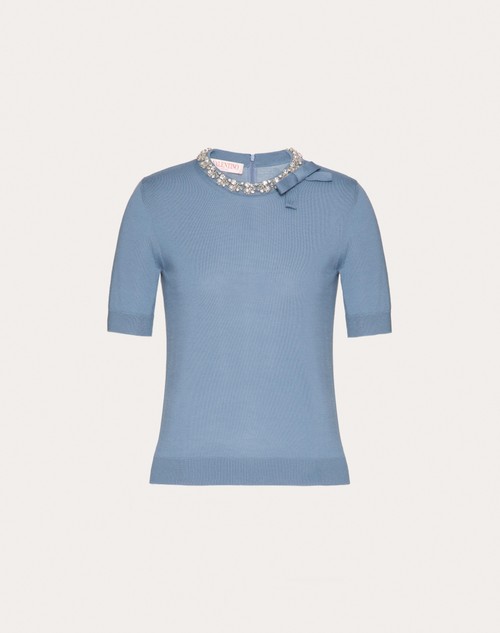 Red Valentino MAGLIA IN LANA RICAMATA
