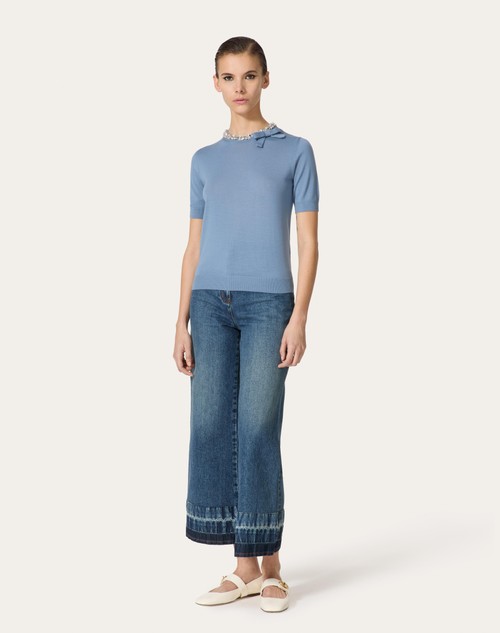 Red Valentino MAGLIA IN LANA RICAMATA Fino Al -60%