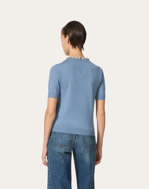 Red Valentino MAGLIA IN LANA RICAMATA Fino Al -60%