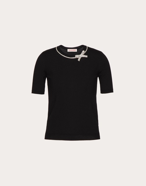 Red Valentino MAGLIA IN LANA RICAMATA