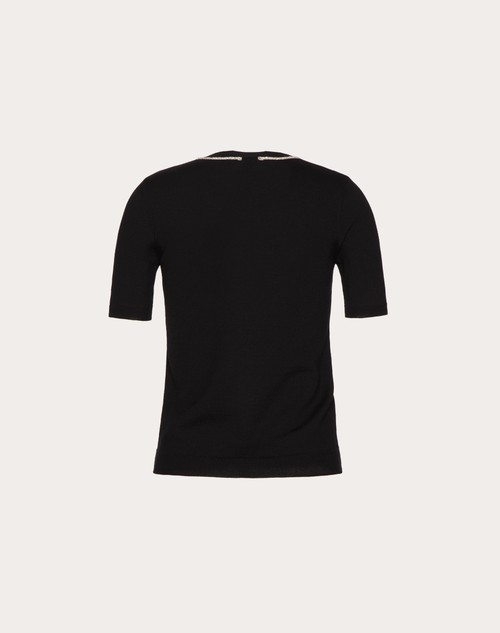Red Valentino MAGLIA IN LANA RICAMATA Sottocosto