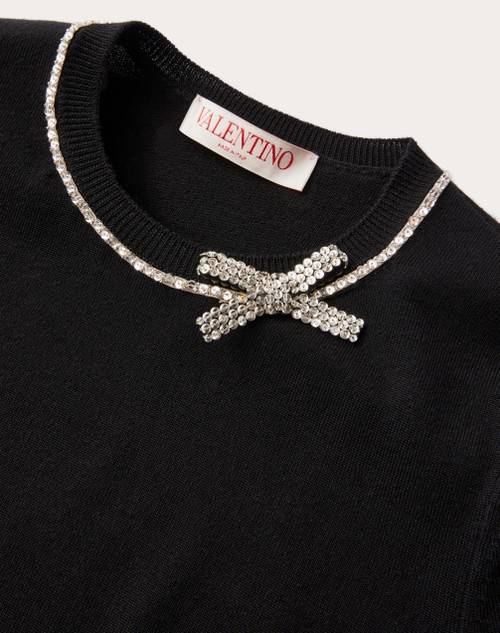 Red Valentino MAGLIA IN LANA RICAMATA Sottocosto