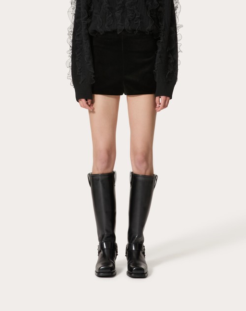 Red Valentino SHORT IN VELLUTO Vendita Calda