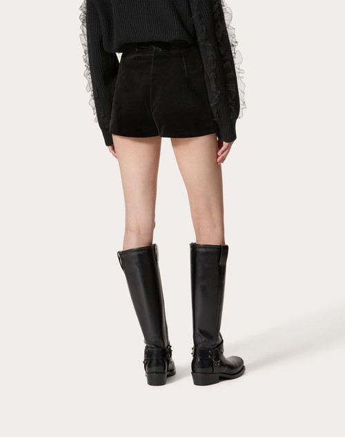 Red Valentino SHORT IN VELLUTO Vendita Calda