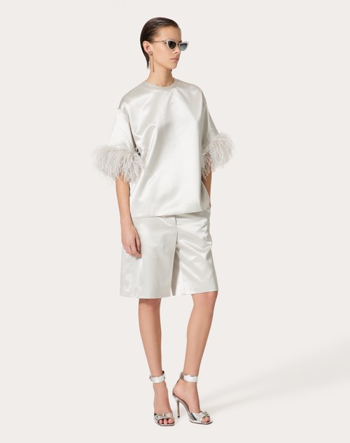 Red Valentino BERMUDA IN SATIN DE SOIE Vendite Flash