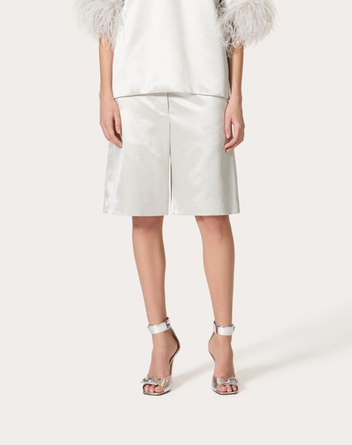 Red Valentino BERMUDA IN SATIN DE SOIE Vendite Flash