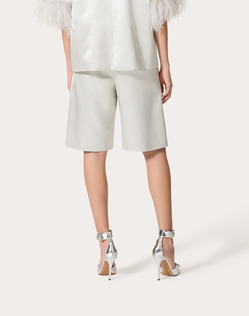 Red Valentino BERMUDA IN SATIN DE SOIE Vendite Flash