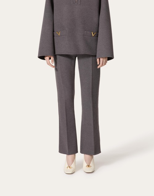 Red Valentino PANTALONI IN COMPACT DRAP Nuova