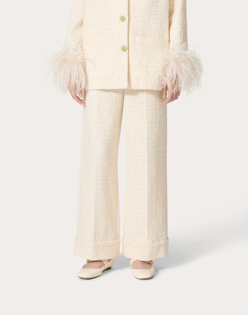 Red Valentino PANTALONI IN DELICATE TWEED Moda