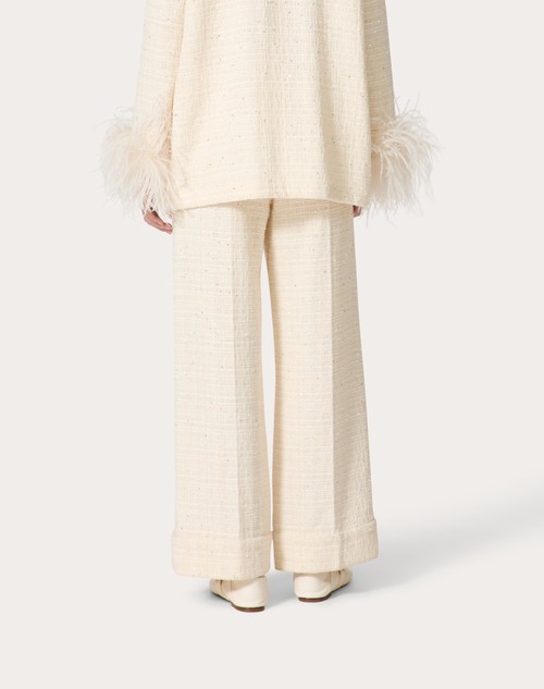 Red Valentino PANTALONI IN DELICATE TWEED Moda