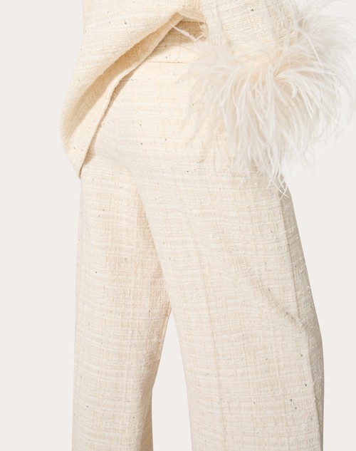 Red Valentino PANTALONI IN DELICATE TWEED Moda