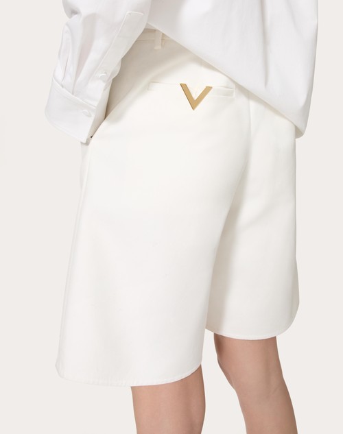 Red Valentino BERMUDA IN LIGHT DOUBLE SPLITTABLE GABARDINE 2025