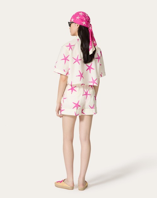Red Valentino SHORTS IN POPELINE STARFISH Italia