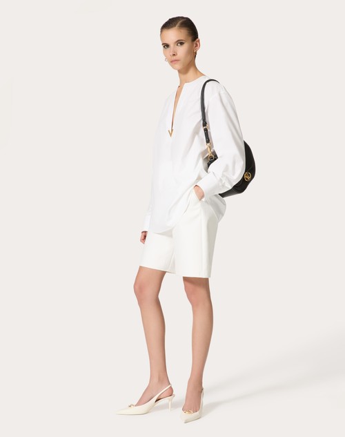 Red Valentino BERMUDA IN LIGHT DOUBLE SPLITTABLE GABARDINE Pezzi Unici