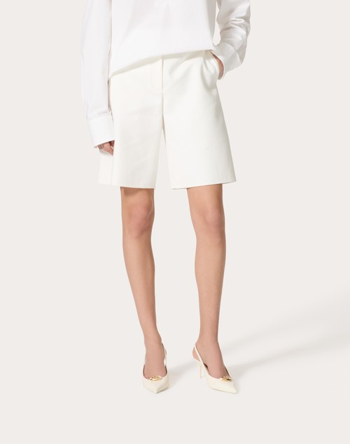 Red Valentino BERMUDA IN LIGHT DOUBLE SPLITTABLE GABARDINE Pezzi Unici