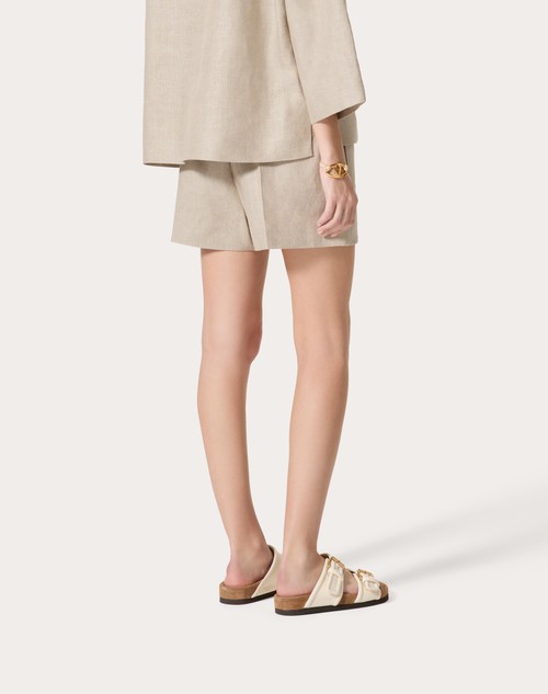Red Valentino BERMUDA IN TELA LINO Qualità Garantita