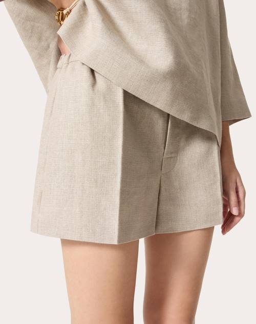 Red Valentino BERMUDA IN TELA LINO Qualità Garantita