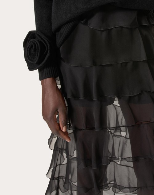 Red Valentino GONNA IN CHIFFON Prezzo Ridotto