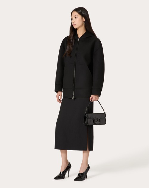 Red Valentino GONNA MIDI IN GRISAILLE Sottocosto