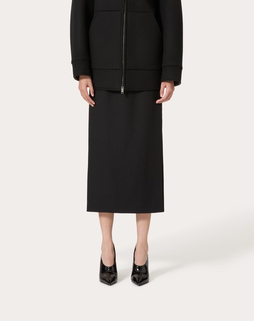 Red Valentino GONNA MIDI IN GRISAILLE Sottocosto