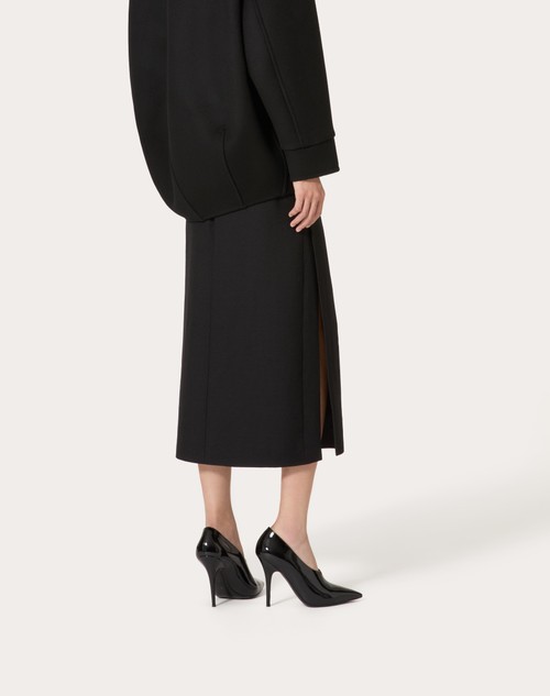 Red Valentino GONNA MIDI IN GRISAILLE Sottocosto