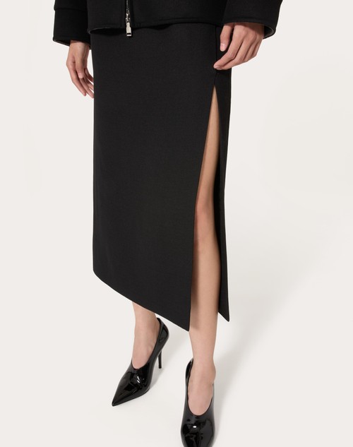 Red Valentino GONNA MIDI IN GRISAILLE Sottocosto