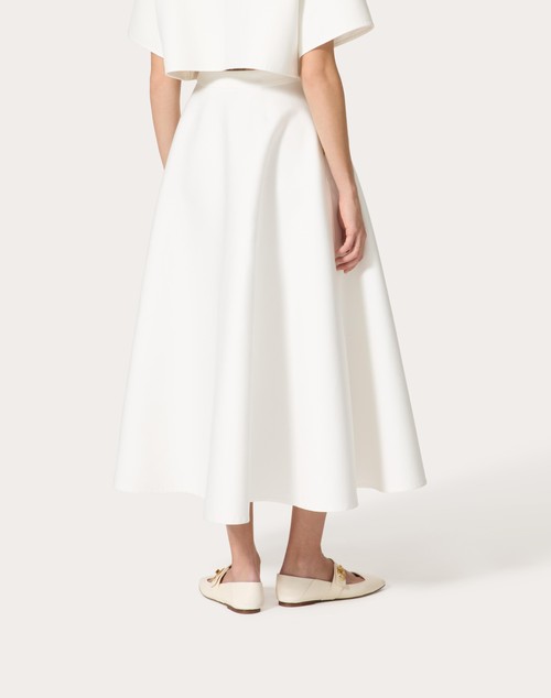 Red Valentino GONNA MIDI IN LIGHT DOUBLE SPLITTABLE GABARDINE Economico
