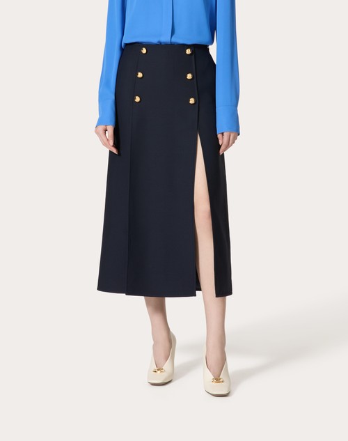 Red Valentino GONNA MIDI IN CREPE COUTURE Latest stili