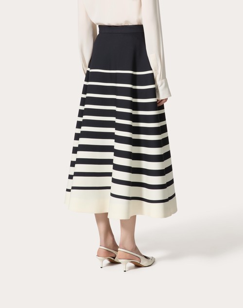 Red Valentino GONNA MIDI IN CREPE COUTURE VALENTINO ROOMVIEW Hotsell