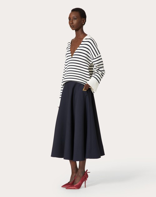 Red Valentino GONNA MIDI IN CREPE COUTURE I Più Venduti