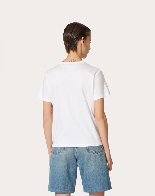 Red Valentino T-SHIRT IN COTTON JERSEY Nuova