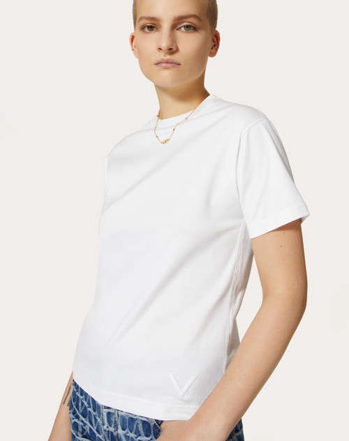 Red Valentino T-SHIRT IN JERSEY COTTON Italia