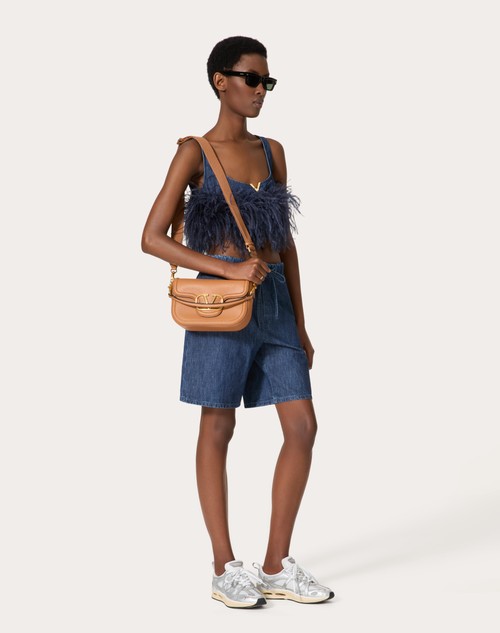 Red Valentino TOP IN CHAMBRAY DENIM Negozi Online