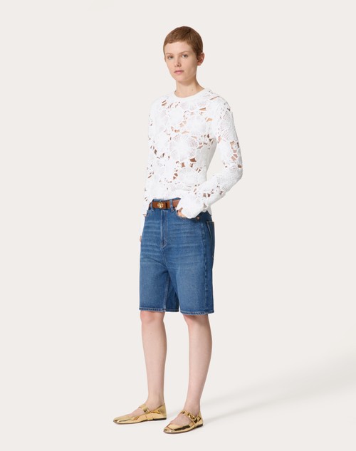 Red Valentino BERMUDA IN DENIM Consegna Veloce