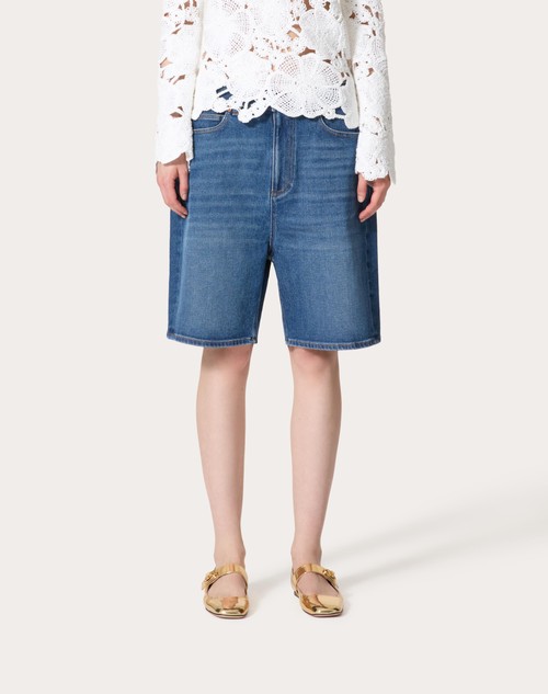 Red Valentino BERMUDA IN DENIM Consegna Veloce