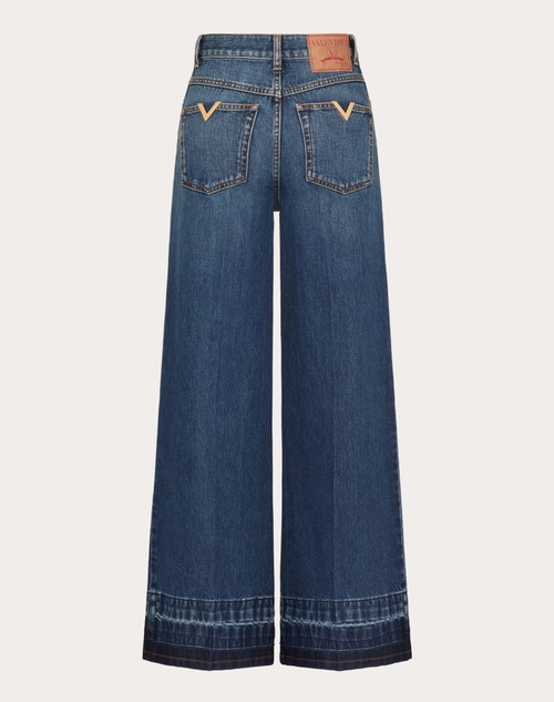 Red Valentino JEANS IN BLUE WASHED DENIM Promozione Limitata