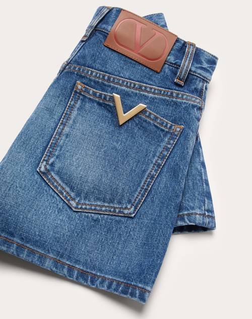 Red Valentino SHORTS IN DENIM Affare Del Giorno