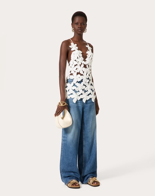 Red Valentino PANTALONI IN MEDIUM BLUE DENIM Prezzo Ridotto
