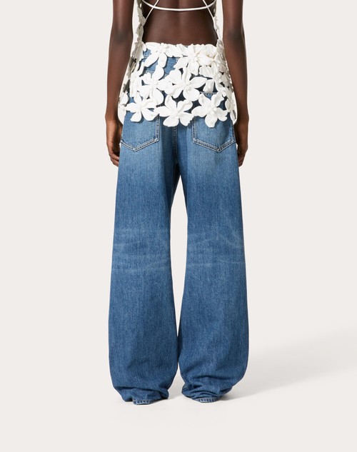 Red Valentino PANTALONI IN MEDIUM BLUE DENIM Prezzo Ridotto