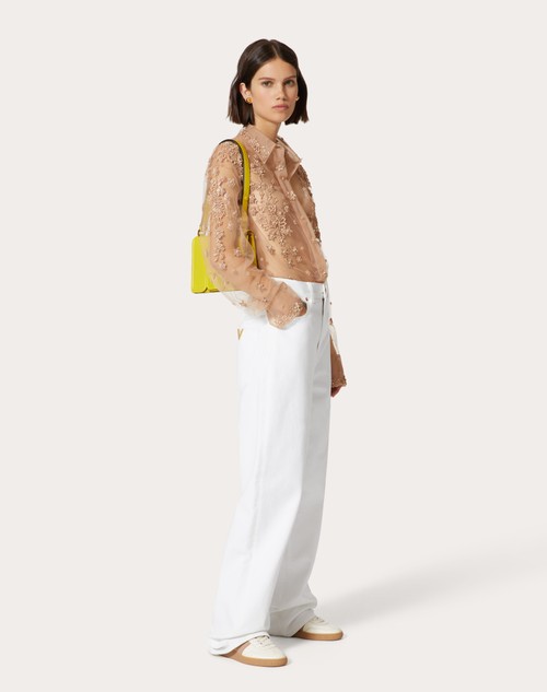 Red Valentino PANTALONI IN DENIM In Vendita