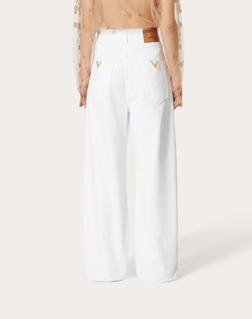 Red Valentino PANTALONI IN DENIM In Vendita