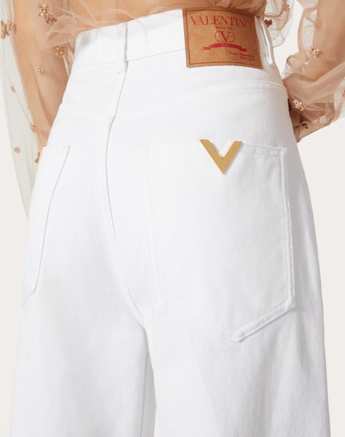 Red Valentino PANTALONI IN DENIM In Vendita