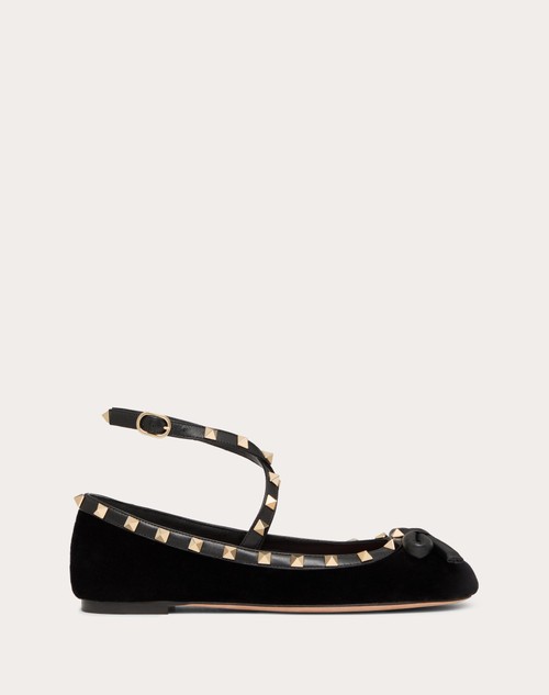 Red Valentino BALLERINA ROCKSTUD IN VELLUTO