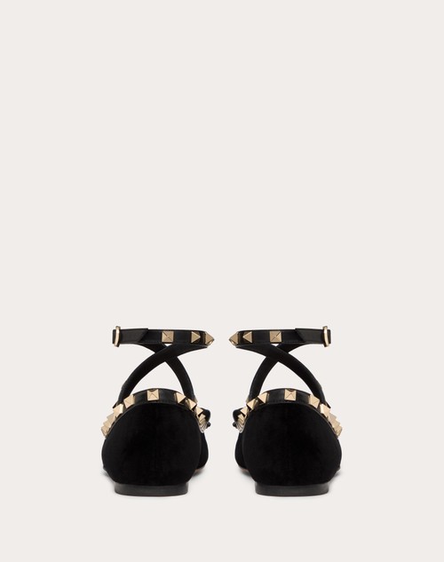 Red Valentino BALLERINA ROCKSTUD IN VELLUTO Saldi Di Fabbrica