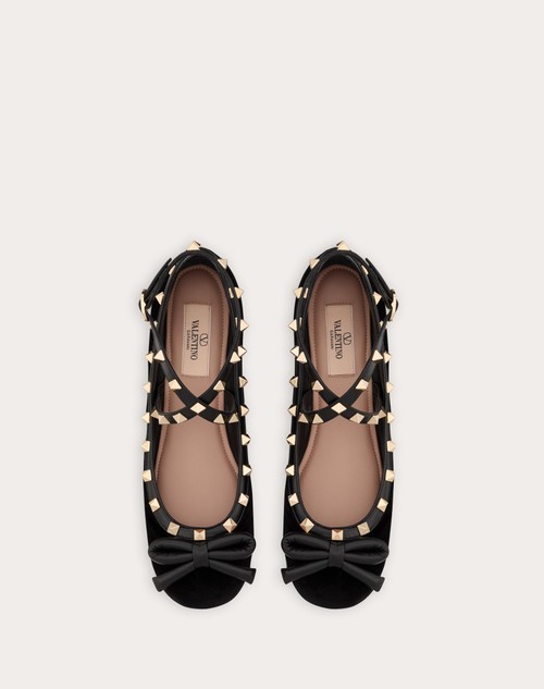 Red Valentino BALLERINA ROCKSTUD IN VELLUTO Saldi Di Fabbrica
